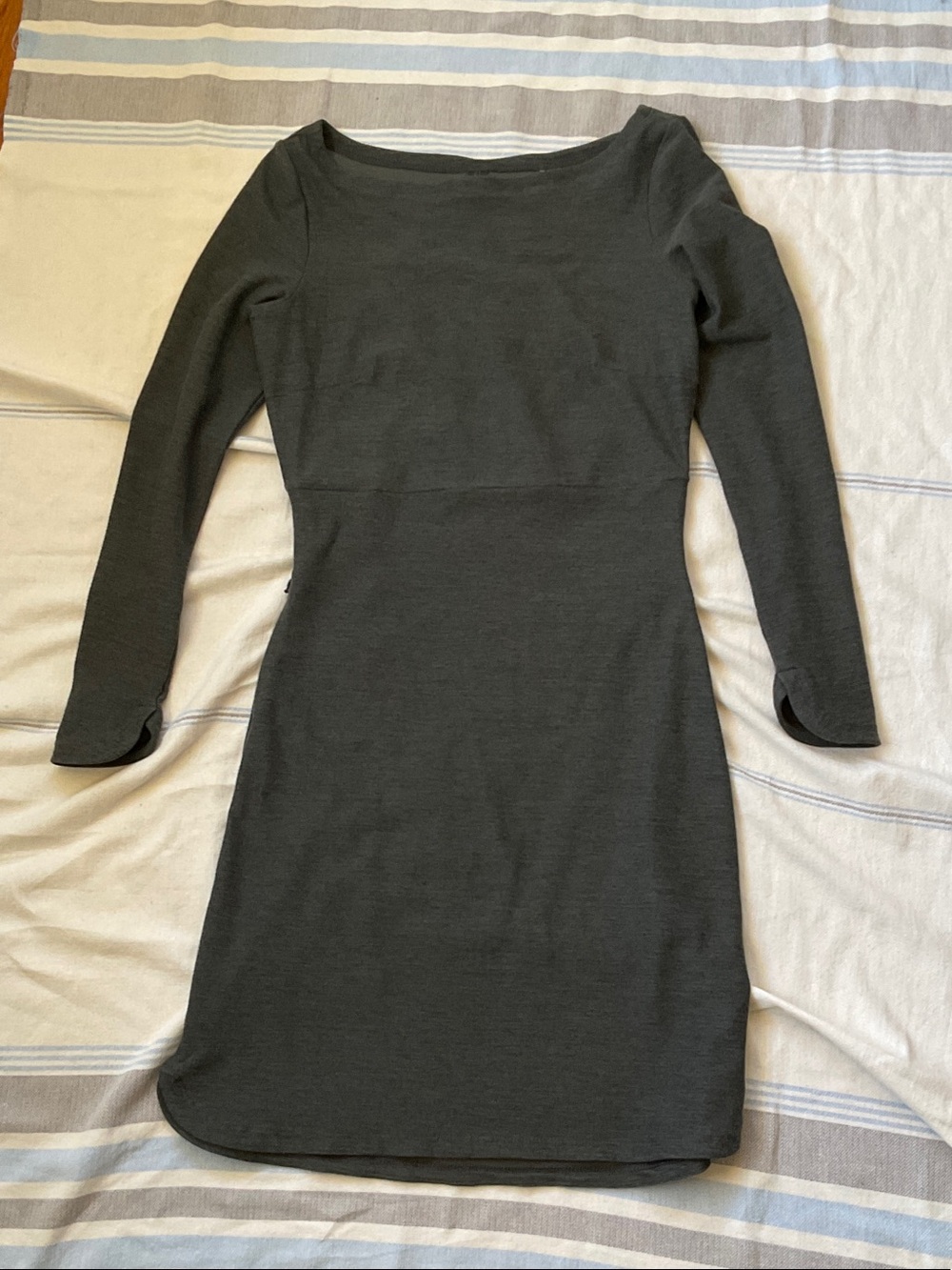 Toad&Co Charcoal Long Sleeve Knit Dress